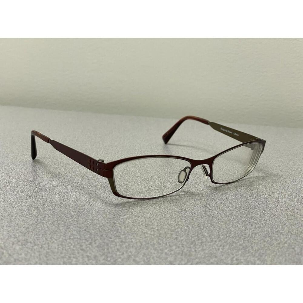 ZERO G TITANIUM “SAG HARBOR” Japan Burgundy Brown 51-17-130 Eyeglasses Frames